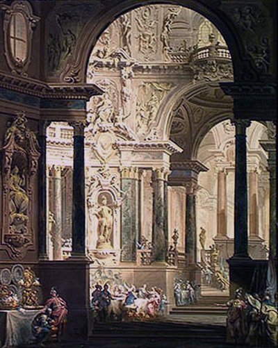 The Feast of Absalon, 1740 by Vittorio Maria Bigari